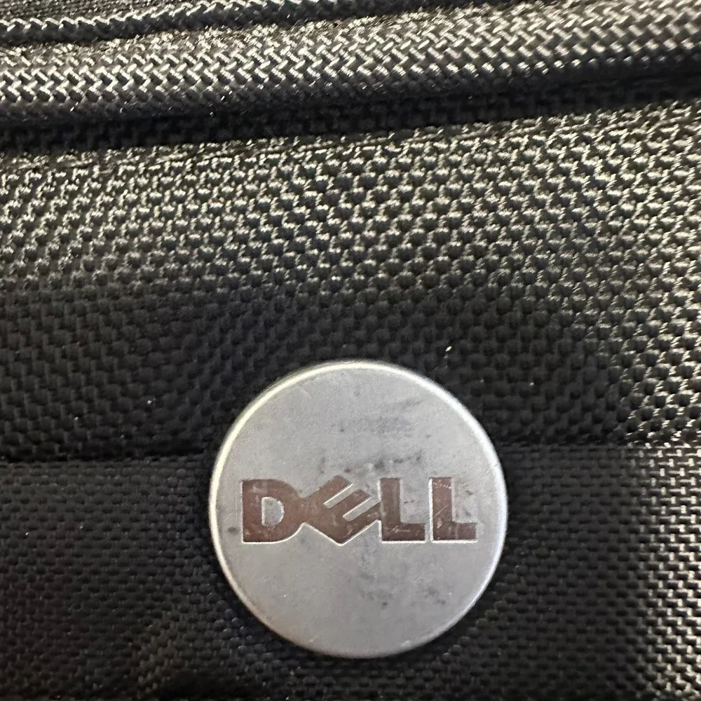 Dell Black Nylon Laptop Briefcase Messenger Bag Shoulder Strap Professional Work
